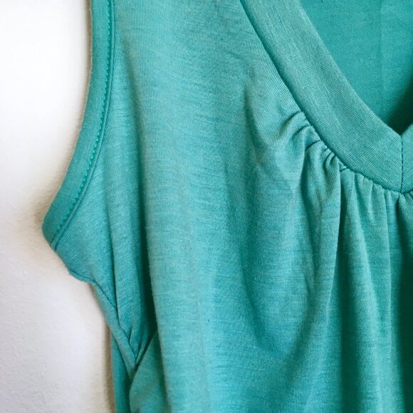 American Rag Teal Ruched Tank Top - Picture 4 of 7